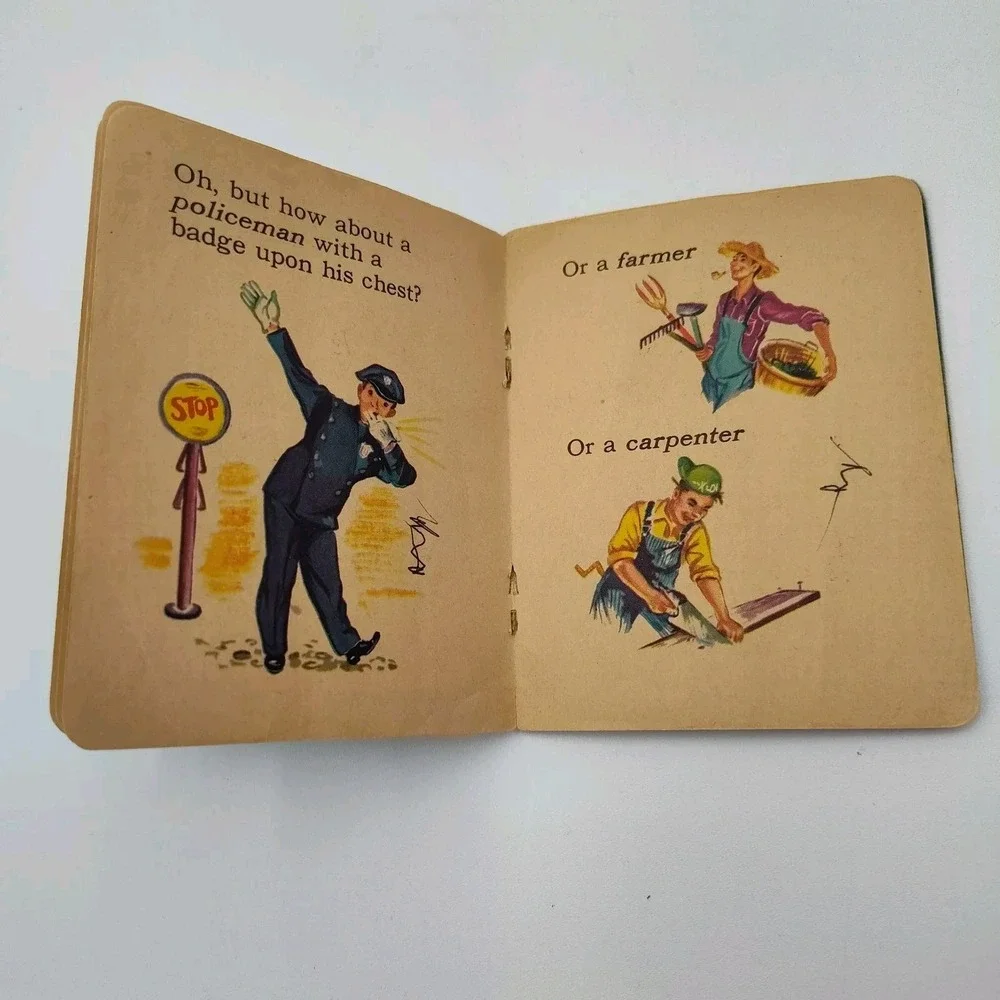 1949‎ Tiny Tales When I Grow Up VTG Whitman Children's Book📸SEE PIC📏